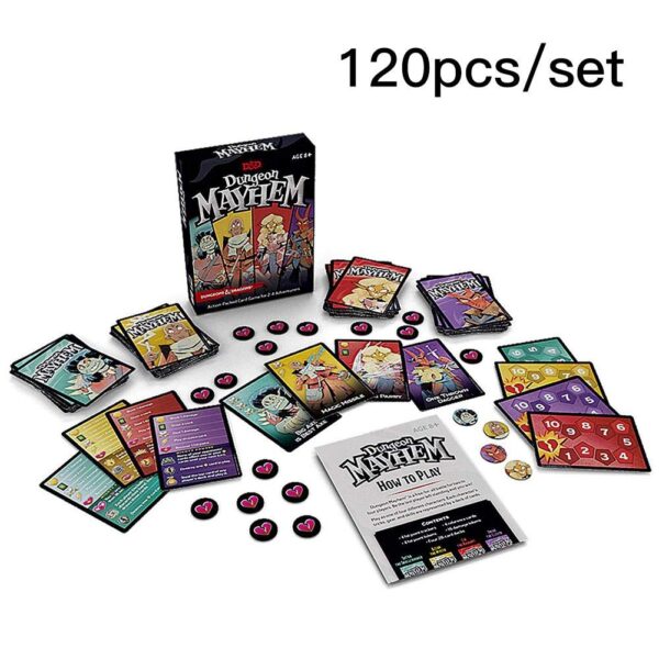 Wizards of the Coast Dungeons & Dragons C61640000 Mayhem Card Game 2 4 Players, 120 Cards, Multicolor - Image 8