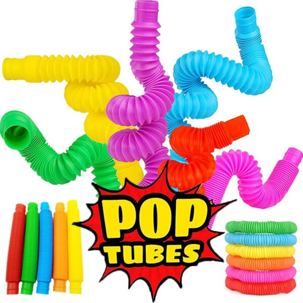 Pop Tube Fidget 12 Pcs Toy - Image 4