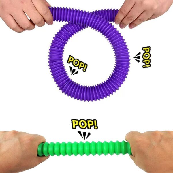 Pop Tube Fidget 12 Pcs Toy - Image 3