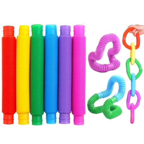 Pop Tube Pipe Toy Pack of -6