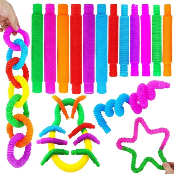 Pop Tube Fidget 12 Pcs Toy