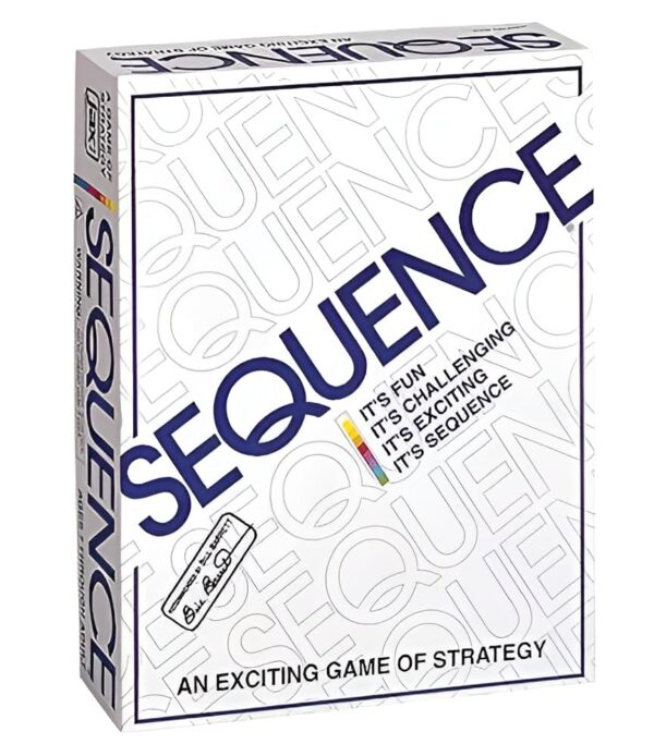 Sequence Board Game | Make 5 In A Series Card Game | Board Game For All Ages, Multicolor