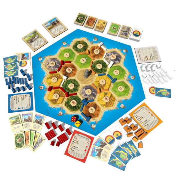 Catan Cardboard Mayfair Games 5th Edition | Board Game for Adults and Family | Adventure Board Game | Suitable Ages | for 3 to 4 Players Average - Image 6