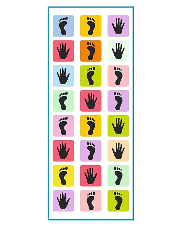 Kids Hopscotch Jumbo Play Mat for Kids and Adults Family, Kith-Kith, Stapu, Langi, Large (40" X 108") Multicolor