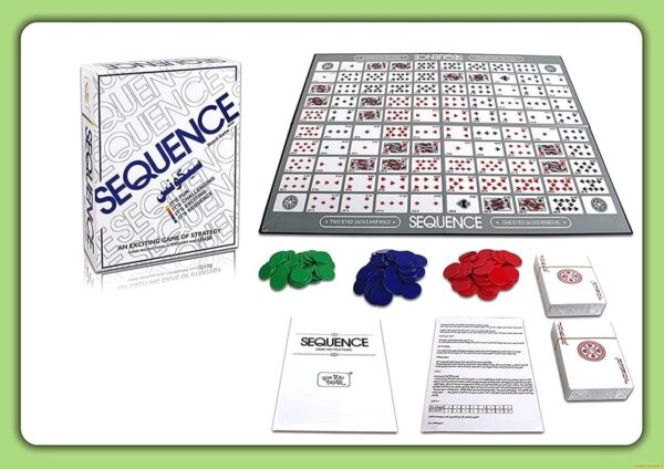 Sequence Board Game for Kids - Original Sequence Game with Folding Board, Game for The Entire Family | Strategy Game - Hard Game, Playing Card, Suitable for All Ages - Image 4