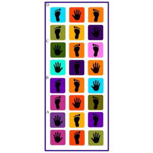 Kids Hopscotch Jumbo Play Mat for Kids and Adults Family Game, Kith-Kith, Stapu, Langi, | Size of 108" x 40"