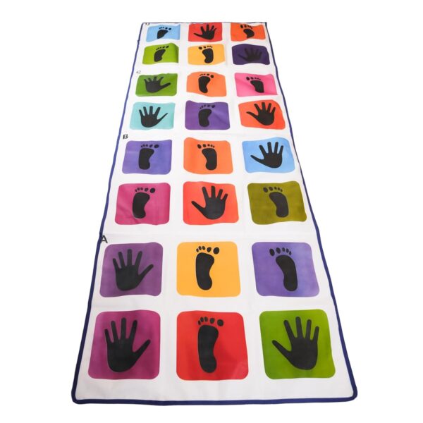 Kids Hopscotch Jumbo Play Mat for Kids and Adults Family Game, Kith-Kith, Stapu, Langi, | Size of 108" x 40" - Image 2