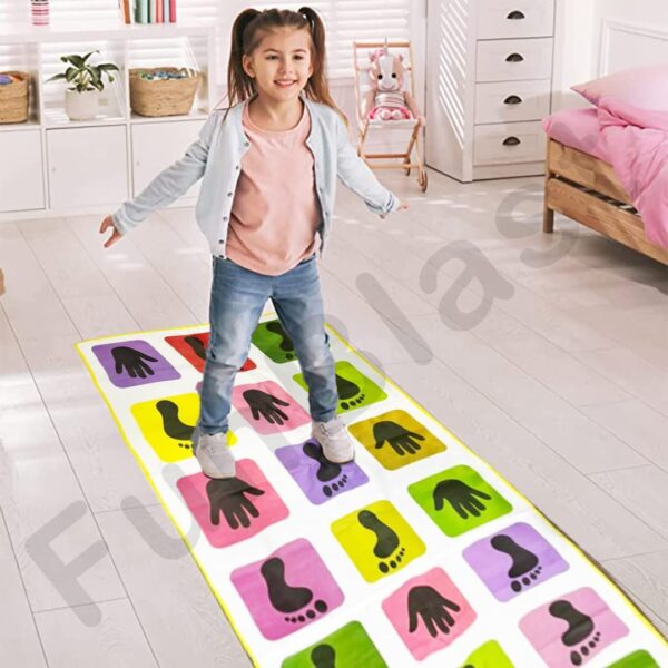 Kids Hopscotch Jumbo Play Mat for Kids and Adults Family, Kith-Kith, Stapu, Langi, Large (40" X 108") Multicolor - Image 6