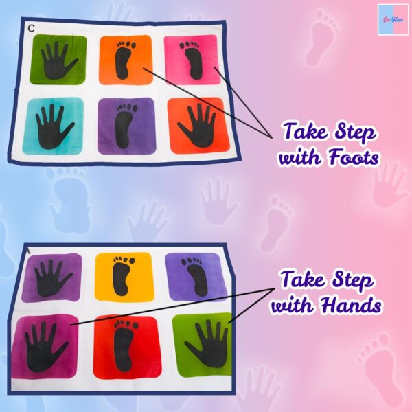 Kids Hopscotch Jumbo Play Mat for Kids and Adults Family Game, Kith-Kith, Stapu, Langi, | Size of 108" x 40" - Image 4