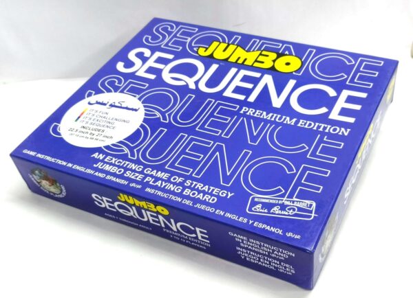 Jumbo Sequence Board Game | Strategic Game with 22.5"X 27" Inches Hard Playing Board NOT Mat for Kids and Adults, Family Board Games with Different strategies with Different mindsets Age 7+ - Image 5