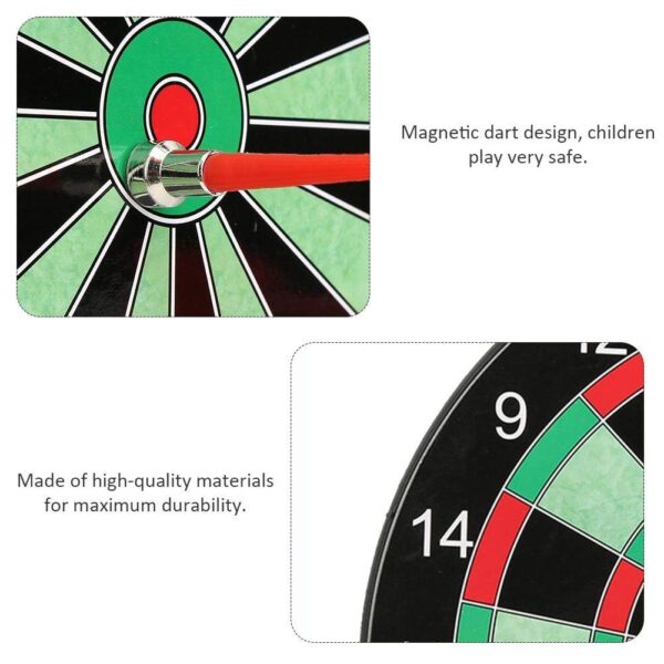 Premium Magnetic Dartboard for Kids – 15-Inch Dart Game Set with 4 Darts, Indoor & Outdoor Fun for Boys & Girls - Image 4
