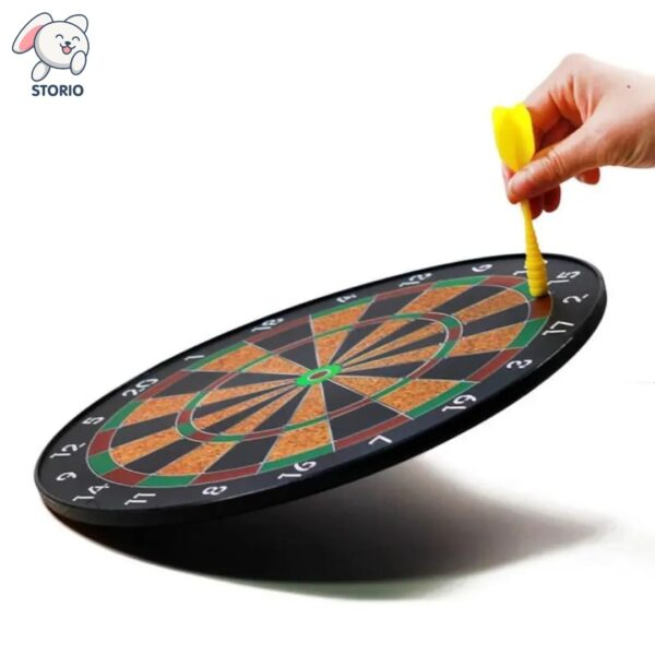 Premium Magnetic Dart Board with 4 Darts - Fun Indoor and Outdoor Dart Game Set Toys for All Ages Kids, Boys and Girls - 15 Inch - Image 5