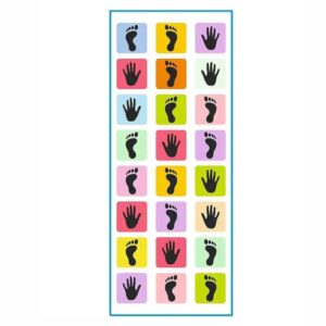 Hopscotch Game | Jumbo Kids Play Mat (40" x 108") | Hand and feet Stapu | Unique Balancing Game | Non-Woven Fabric 125gsm