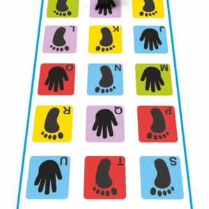 Hopscotch Game | Jumbo Kids Play Mat (40" x 108" inches) | Unique Balancing Game | Large Size for 3 Years and up