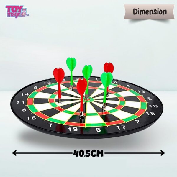 Magnetic 34cm Dart Board Game|Magnetic Dart Board with 6 Darts|Indoor Outdoor Games for Family & Friends|Safe Dart Game Set for All Ages Old Kids and Adults|Best Gift,Multicolor - Image 6