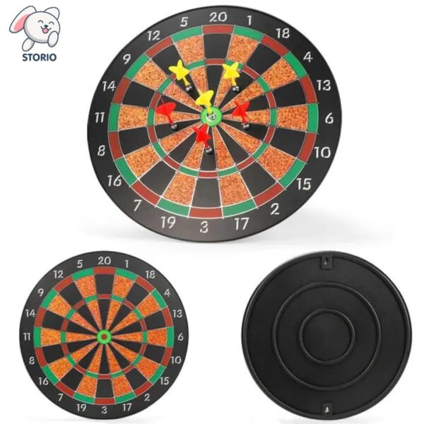 Premium Magnetic Dart Board with 4 Darts - Fun Indoor and Outdoor Dart Game Set Toys for All Ages Kids, Boys and Girls - 15 Inch - Image 2