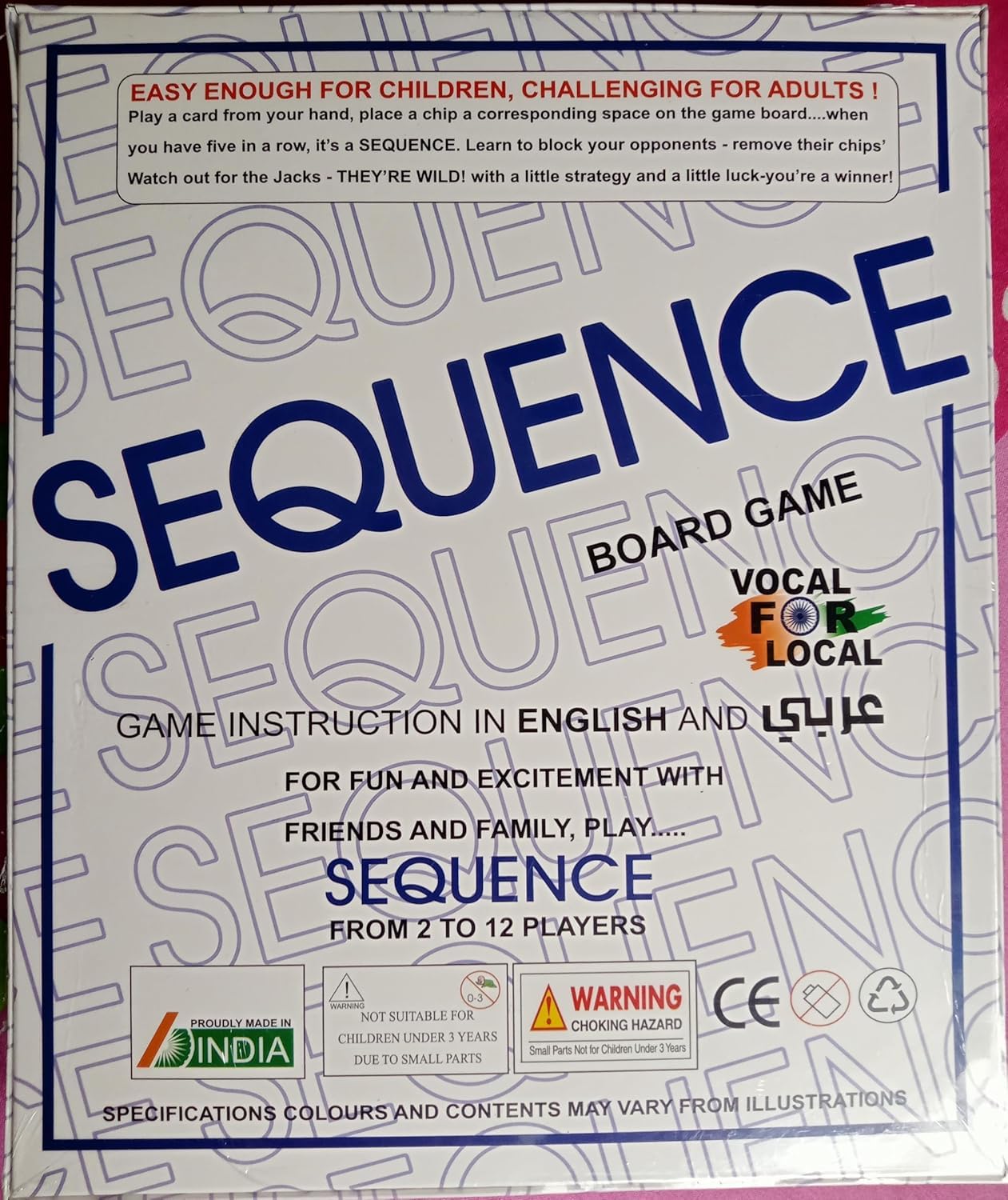 Sequence Board Game of Strategy, Kids and Adults (Toys for 7+ Years Boys and Girls) - Image 7