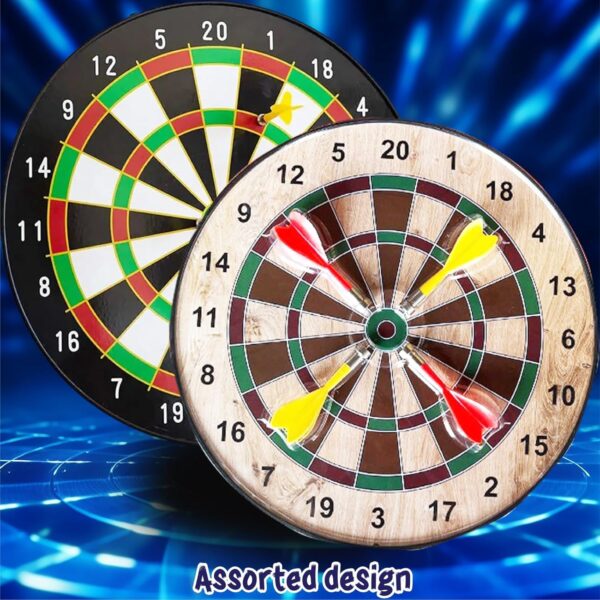 Magnetic 34cm Dart Board Game|Magnetic Dart Board with 6 Darts|Indoor Outdoor Games for Family & Friends|Safe Dart Game Set for All Ages Old Kids and Adults|Best Gift,Multicolor - Image 2