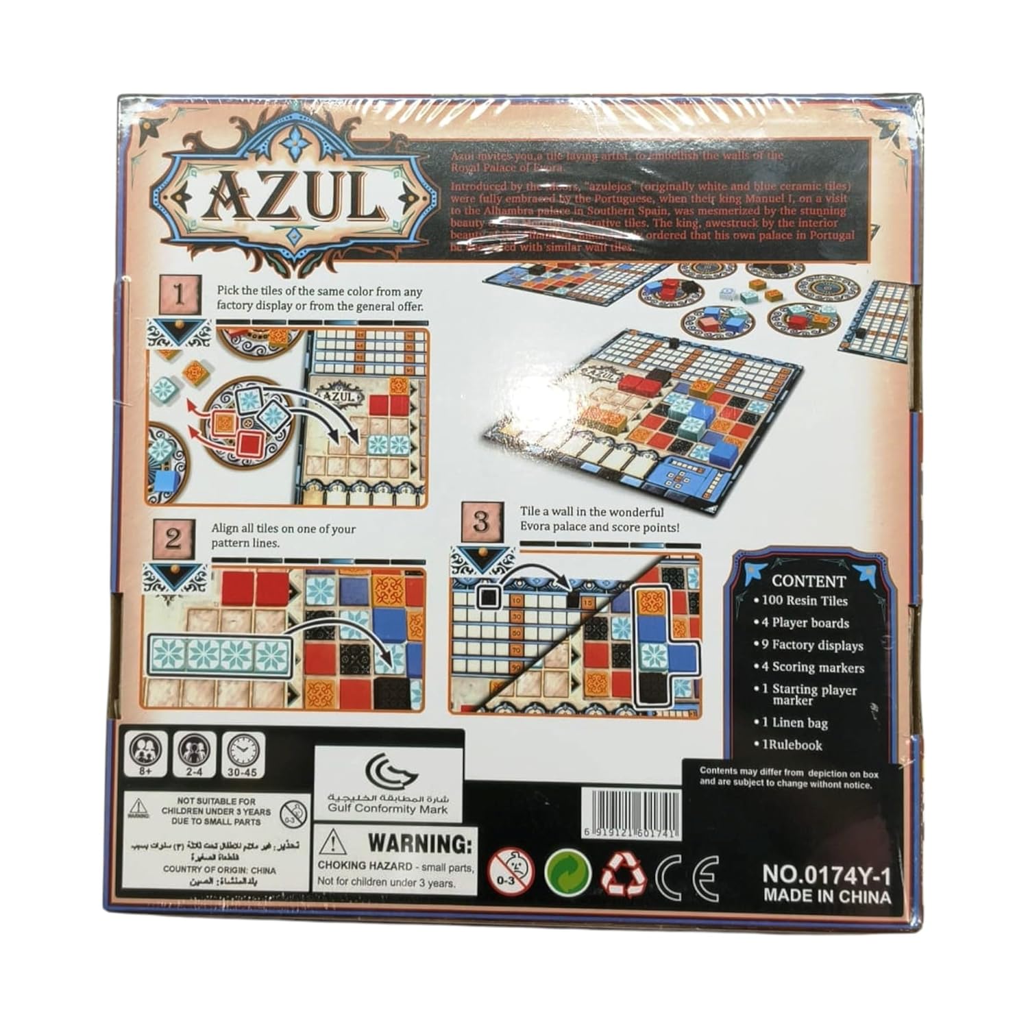 Azul Game, Strategy Tile Placement Board Game | Family Board Games for Adults and Kids - Ages 8 and up, 2 to 4 Players | Best for Birthday Gift for Boys & Girls - Image 6