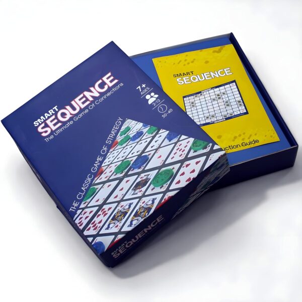 Sequence Strategy Card and Board Game, 2-12 Players, Family Educational Game, Ages 7+ Years - Image 2