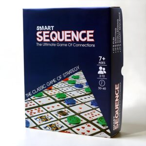 Sequence Strategy Card and Board Game, 2-12 Players, Family Educational Game, Ages 7+ Years