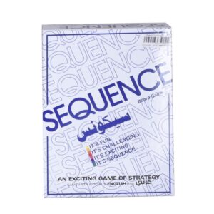 Sequence Board Game, Strategic Family Fun, White and Blue, Classic Edition, Ages 7+
