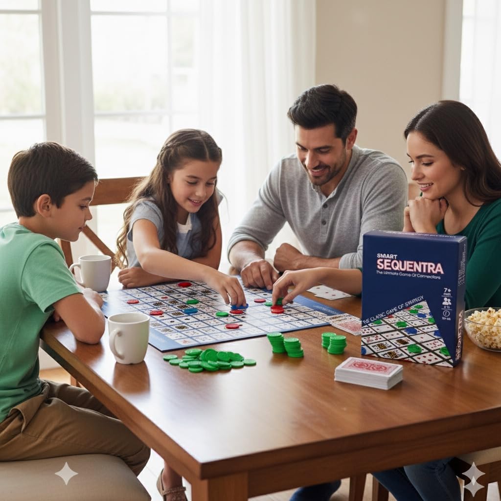 Sequentra Game | Card-Based Board Games for Family | Strategy Game for All Ages(SEQUENTRA) - Image 2