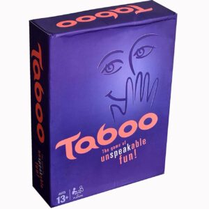 Taboo Board Game – Classic Fast-Paced Word Guessing Game for Adults & Teens | Party Game with Buzzer, Cards & Timer | Fun for Game Nights, Families, Groups & Holiday Gatherings