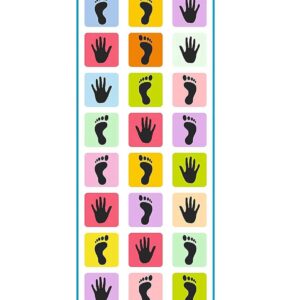 Hopscotch Mat Game for Kids and Adults Family Games, Kith-Kith, Langdi, Chalk Game - Large (40" x 108") – Multicolor