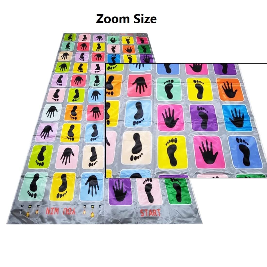 Adult Giant Outdoor Snakes & Ladders Lifesize Floor Game Mat with Jumbo Dice|Jumbo Play Floor Games|5 X 7 Feet (Hopscotch),multicolor - Image 3
