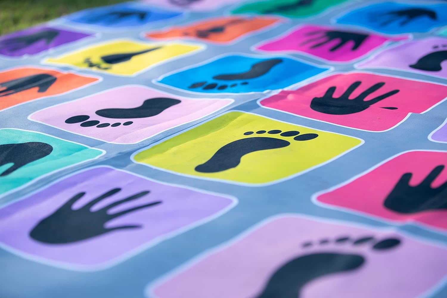 Adult Giant Outdoor Snakes & Ladders Lifesize Floor Game Mat with Jumbo Dice|Jumbo Play Floor Games|5 X 7 Feet (Hopscotch),multicolor - Image 7