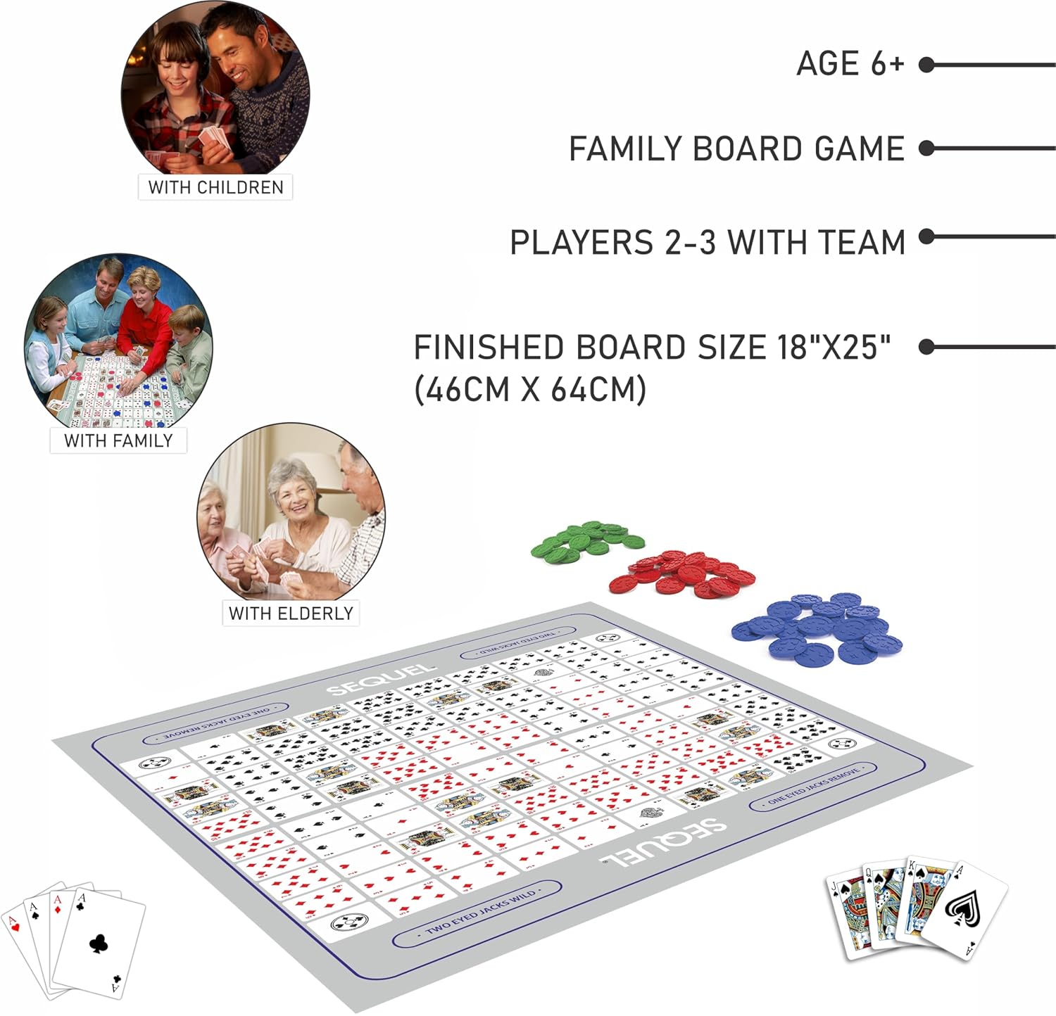 Sequel Classic Board Game for Kids, Children Enhances Critical Thinking and Strategy Durable Game Set Ideal for Family(Sequel Junior) - Image 2