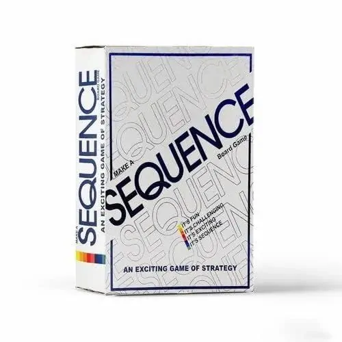 Sequence Board Game | Sequence Game with Folding Board, Cards and Chips | Playing Card, Suitable Family Game for Ages 7+ Years (Multicolor)