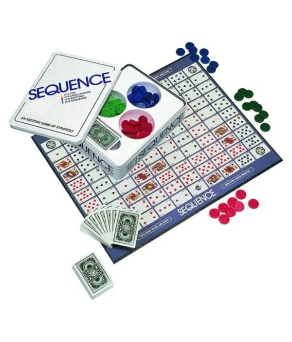 Sequence Board Game | Make 5 In A Series Card Game - Adult - Image 3