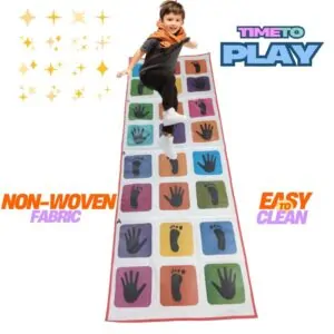 Hopscotch Jumbo Floor Play Mat Game for Kids (40in x 108in) | Kith-Kith, Stapu, Langdi, Ekka Dukka, Paandi, Kunte Bille | Hand and feet Balancing Game Large Size | for 4 Years and up