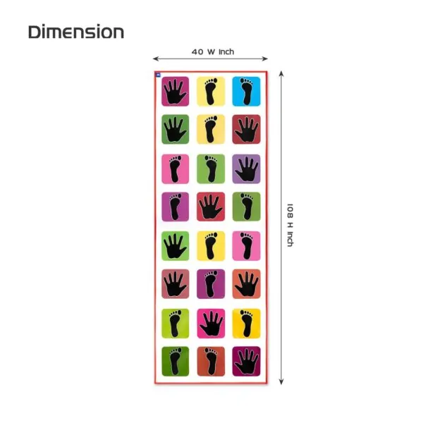 Hopscotch Game | Jumbo Kids Play Mat for Kids and Adults (40 x 108 inches) | Kith-Kith, Stapu, Langdi, Ekka Dukka, Paandi, Kunte Bille | 3 Years+ | Multicolor - Image 5